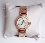 Copy Ballon Bleu de Cartier Rose Gold watch Swiss Quality
